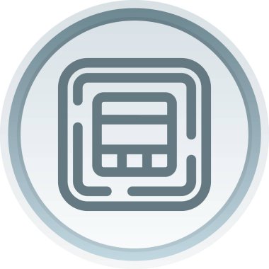 Bir b eksikliği simgesinin vektör çizimi