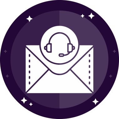 E-posta. Web simgesi basit illüstrasyon