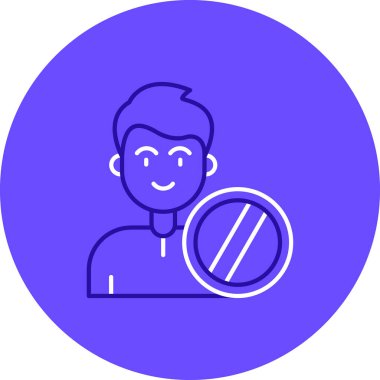 kullanıcı. Web simgesi basit illüstrasyon