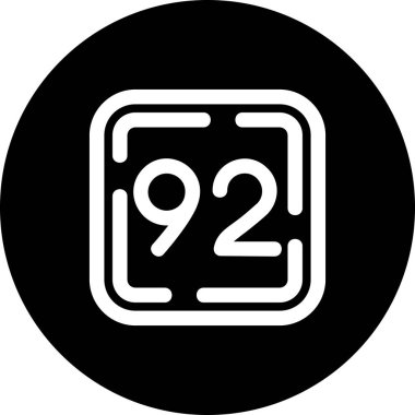 9 b eksik simgesinin vektör illüstrasyonu