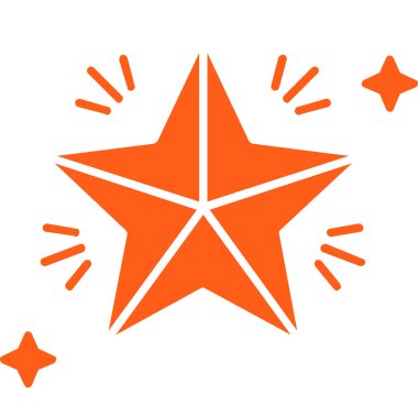 yıldız simgesi vektör illüstrasyonu