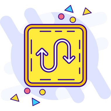 ok simgesi vektör illüstrasyonu