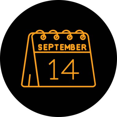 Takvim simgesinin vektör illüstrasyonu