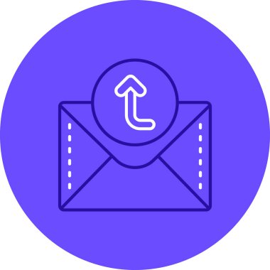 E-posta. Web simgesi basit illüstrasyon