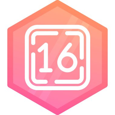 Moda biçimi izole edilmiş arkaplanda altıgen simgesi