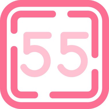 Modern bir 5 numaralı simgenin vektör illüstrasyonu