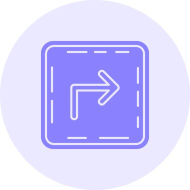 sağ ok simge vektör çizim