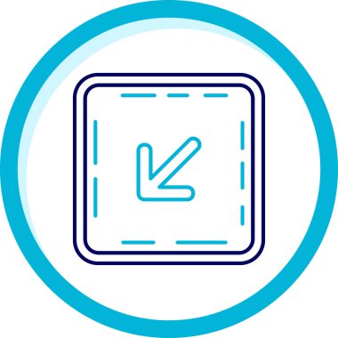 Ok. Web simgesi basit illüstrasyon