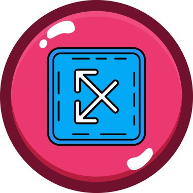 Bir topun tek bir simgesinin vektör çizimi