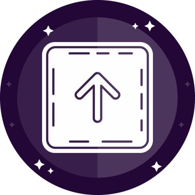 Ok. Web simgesi basit illüstrasyon