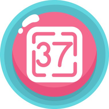 Bir saat simgesinin vektör illüstrasyonu