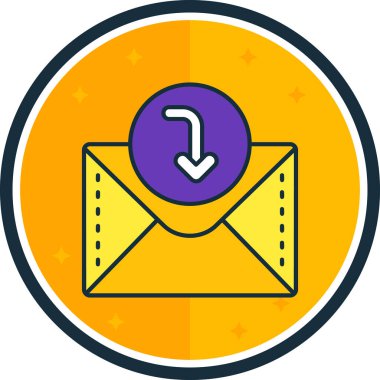 e-posta simgesi doldurulmuş ana hatlar biçiminde