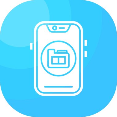 akıllı telefon simgesi vektör illüstrasyonu