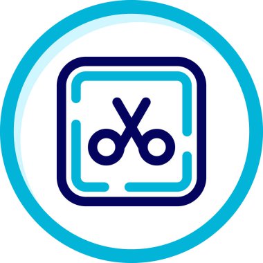 Modern ve basit tasarım elementlerinin vektör simgesi.