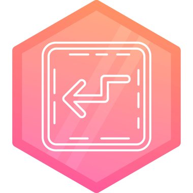 Durdurma simgesinin izole edilmiş tek bir simgesinin vektör çizimi