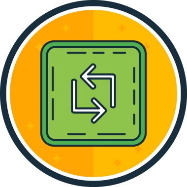 Bir yıldız simgesinin vektör illüstrasyonu