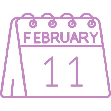 12 Şubat takvim simgesi