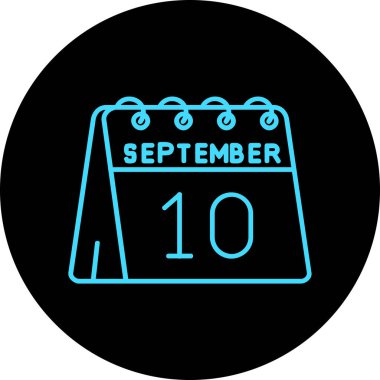 Takvim simgesinin vektör illüstrasyonu