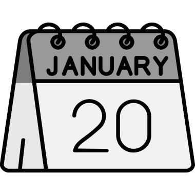 Takvim 20. Simge, satır biçimi