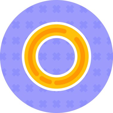 Bozuk para kripto para simgesi düz biçimli