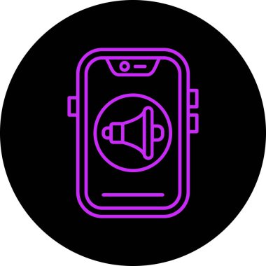 Vektör telefon simgesi illüstrasyonu