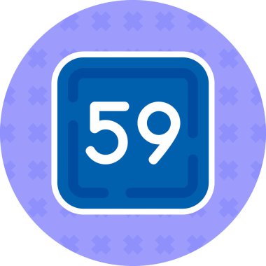 6 numaralı vektör simgesi modern basit illüstrasyon, biçim 6 tasarım ve diğer grafikler için