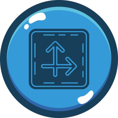 Modern b 'nin vektör illüstrasyonu eksik simgesi