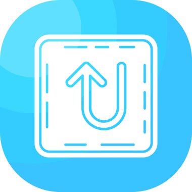 Beyaz arkaplanda ana çizgi ok simgesi izole edildi. yön sembolü. Navigasyon işaretçisi işareti. vektör illüstrasyonu