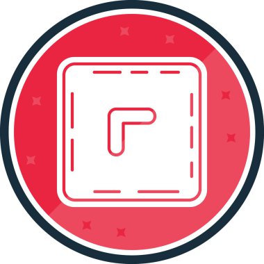 Bir b harfi simgesinin vektör illüstrasyonu