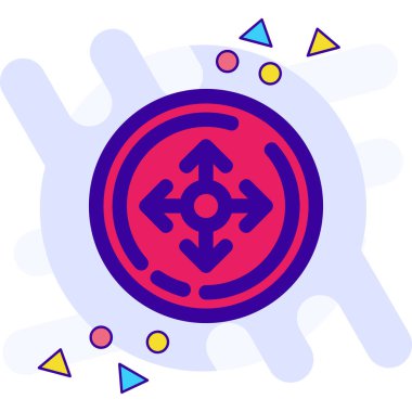 Virüs. Web simgesi basit illüstrasyon