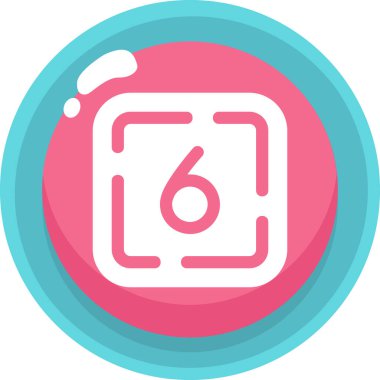 Tek izole edilmiş simgenin vektör illüstrasyonu