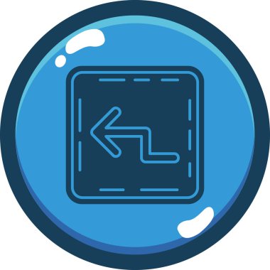 Harita. Web simgesi basit illüstrasyon