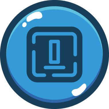 Modern b 'nin vektör illüstrasyonu eksik simgesi