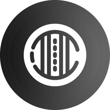 İzole edilmiş bir daire simgesi tasarımı