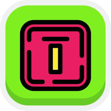 Bir düğmenin simgesi