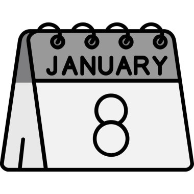 Takvim simgesi vektör illüstrasyonu