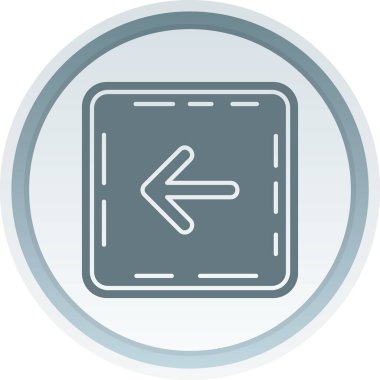 vektör sol ok simgesi