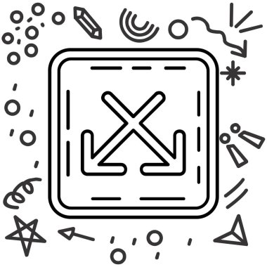 bayrak ikonu vektör illüstrasyonu