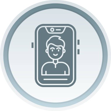 Akıllı telefonlu bir adamın vektör çizimi