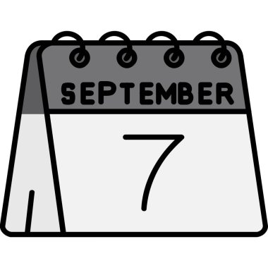 Eylül takvim simgesi tasarım