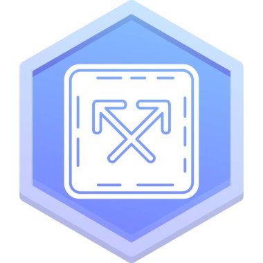 altıgen web simgesi, vektör çizim