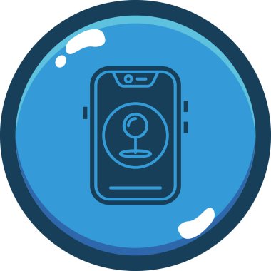 - Telefon. Web simgesi basit illüstrasyon