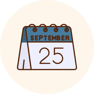 Takvim simgesi tasarımı, vektör illüstrasyonu