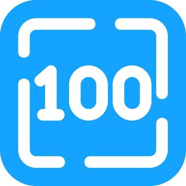 Yüzde sıfır ikon. Vektör çizimi. Beyaz arkaplanda özet simgesi.