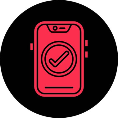 mobil saat vektör simgesi