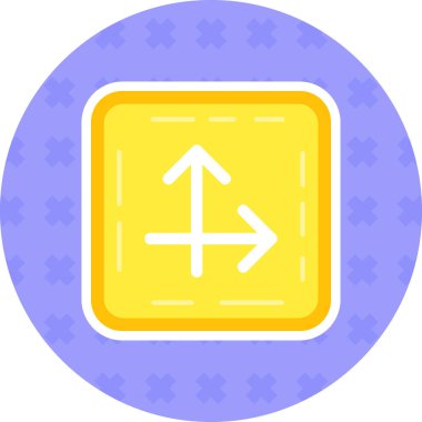 Okun yönü simgesi doldurulmuş - özet biçimi