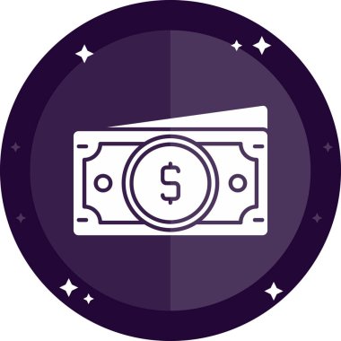 Dolar. Web simgesi basit tasarım