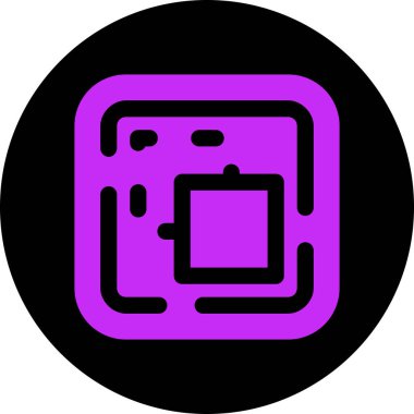 harita simgesi vektör illüstrasyonu