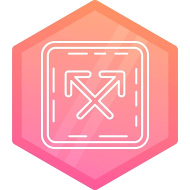 Beyaz arkaplanda izole edilmiş çizgi simgesini aştı. Cadılar bayramı partin kutlu olsun. Renkli taslak konsepti. vektör illüstrasyonu