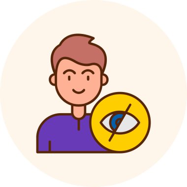 Göz simgesi, modern vektör illüstrasyon tasarımı